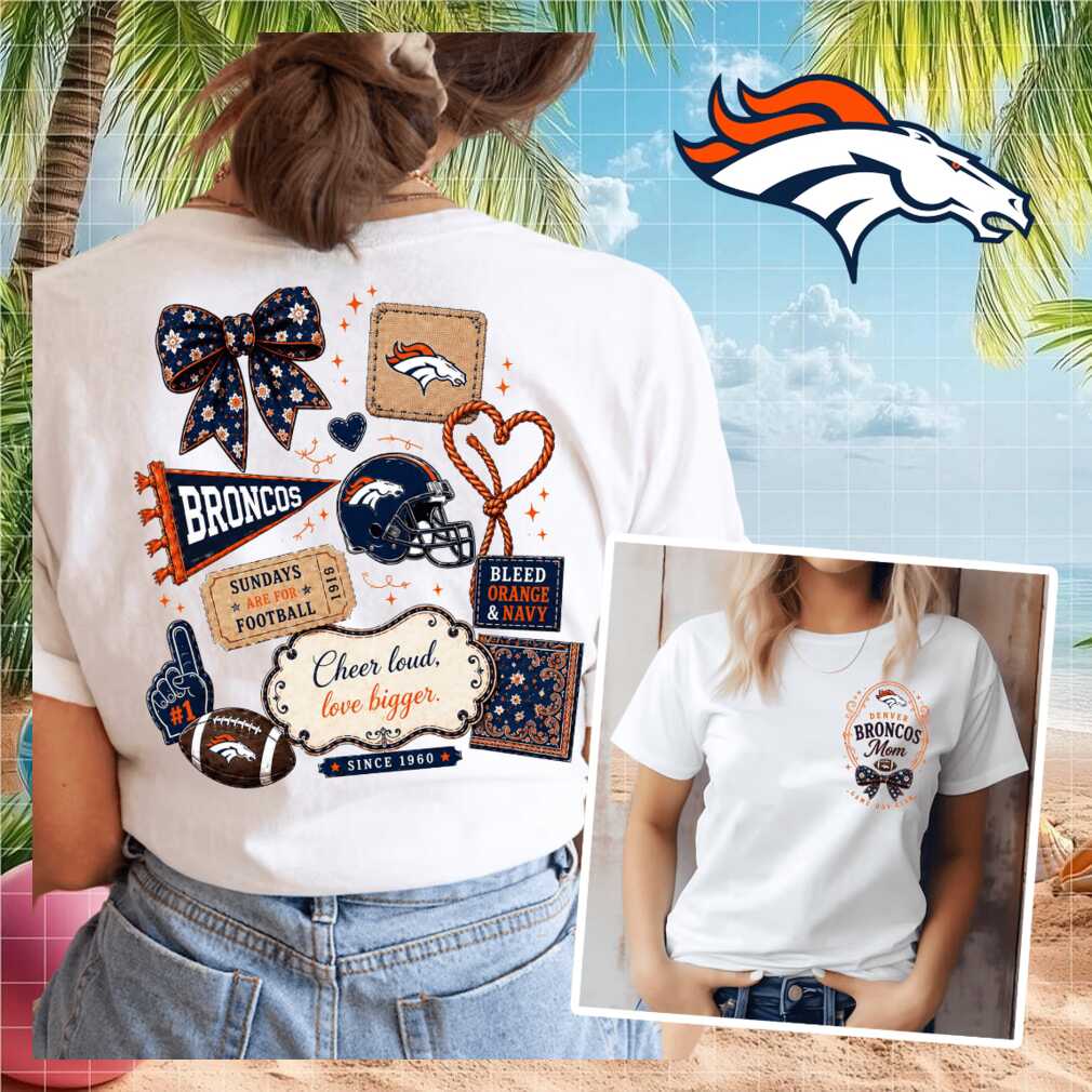 Denver Broncos Mom Game Day Football Vintage Retro Style Gift Women Shirt