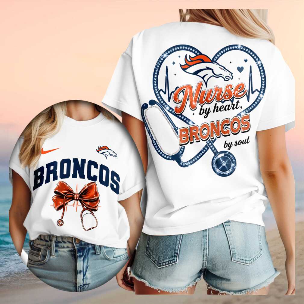 Denver Broncos Nurse Heartbeat Stethoscope Shirt