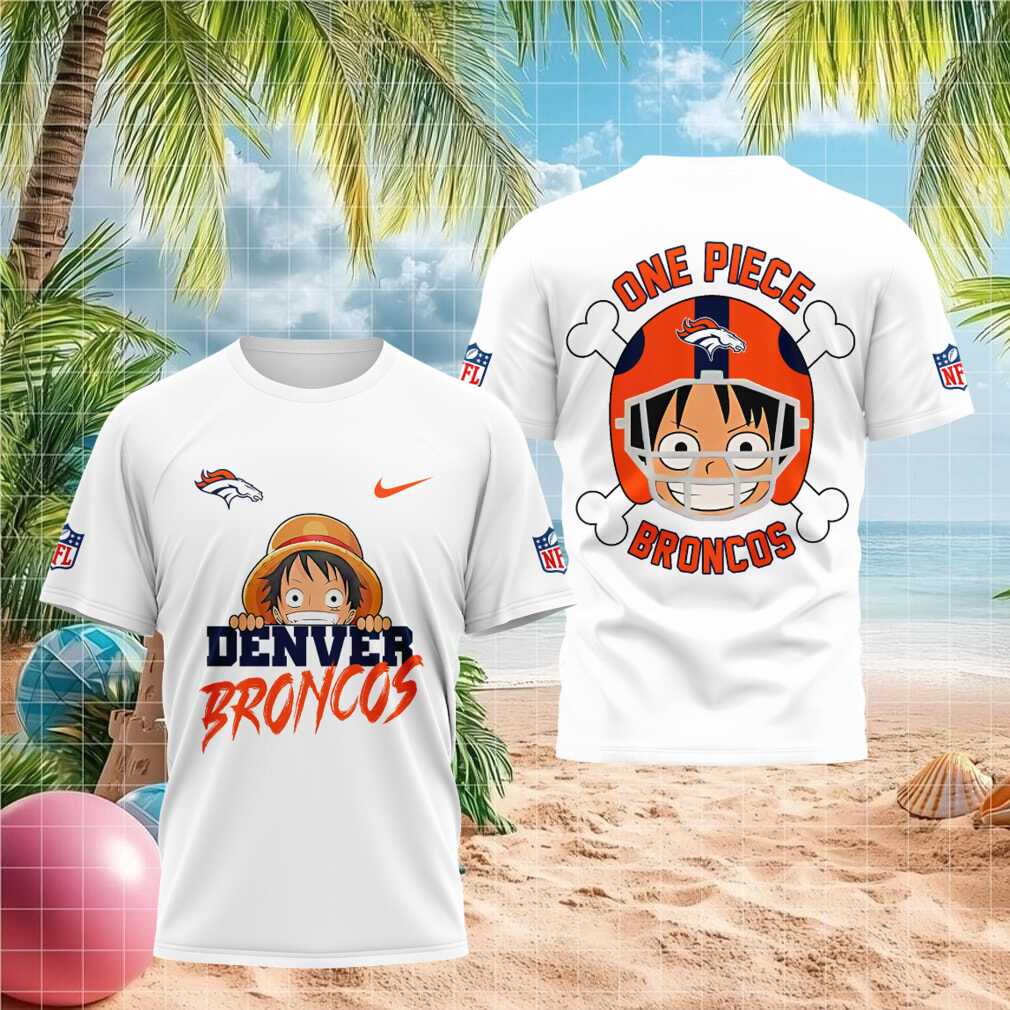 Denver Broncos One Piece Luffy Anime Football Shirt