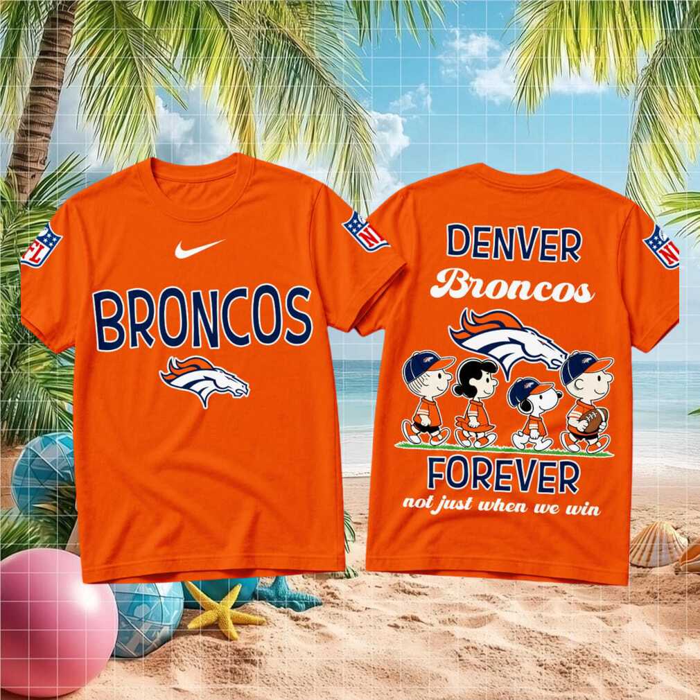 Denver Broncos Snoopy Peanuts Football Forever Shirt - Limotees LLC