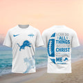 Detroit Football Cross Christian Quote Shirt - Limotees LLC
