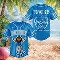 Detroit Lion Mascot Teacher Heartbeat Baseball Shirt