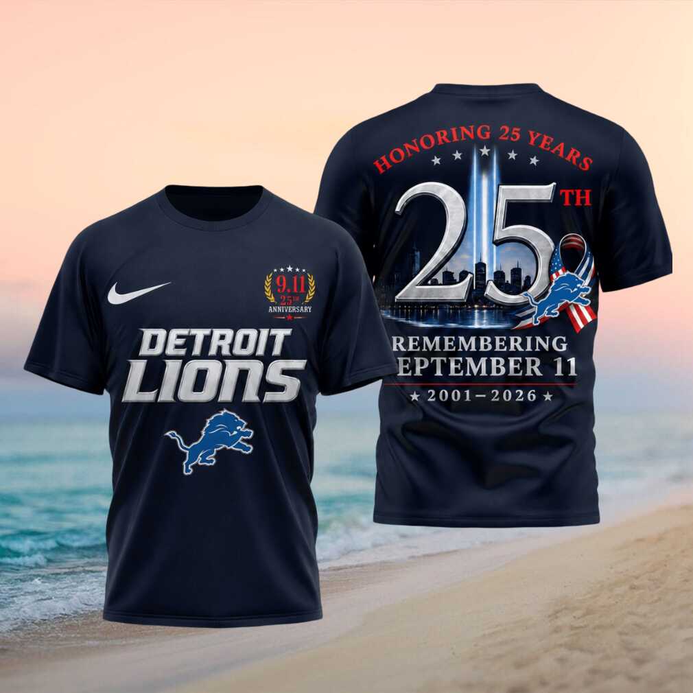 Detroit Lions 25th Anniversary September 11 Shirt