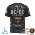 Detroit Lions ACDC For Those About To Rock Concert Graphic T Shirt - Limotees LLC