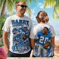 Detroit Lions Barry Sanders Retro Football Legend Shirt