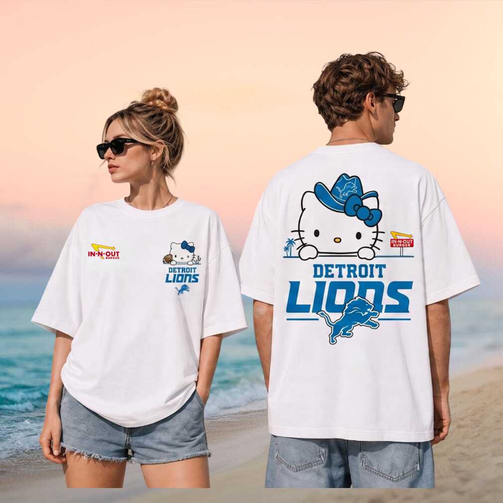 Detroit Lions Hello Kitty Cowboy Hat Shirt
