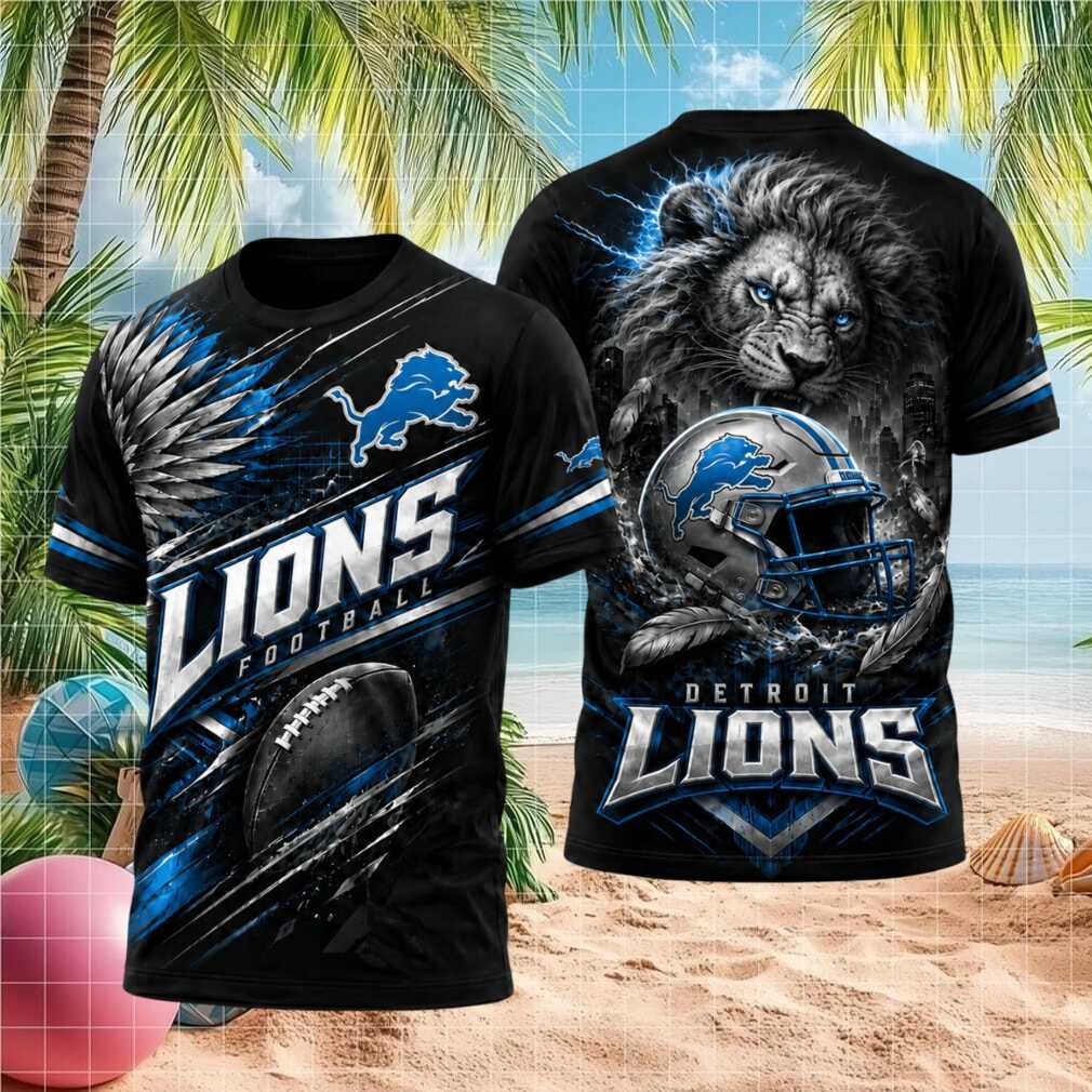 Detroit Lions Lion Mascot Football Graphic Shirt - Limotees LLC