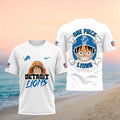 Detroit Lions Monkey Pirate Anime Manga Sports Fan Shirt - Limotees LLC