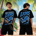 Detroit Lions One Pride Football Vintage Retro Lightning Glow Men Women Fans Shirt - Limotees LLC