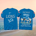 Detroit Lions Peanuts Characters Forever Football Shirt