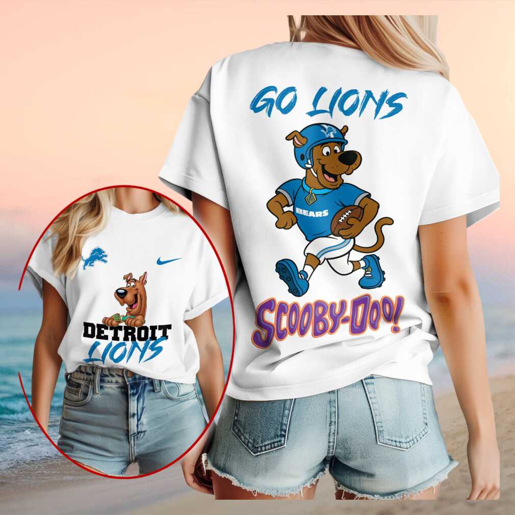 Detroit Lions Scooby Doo Football Cartoon Character Shirt