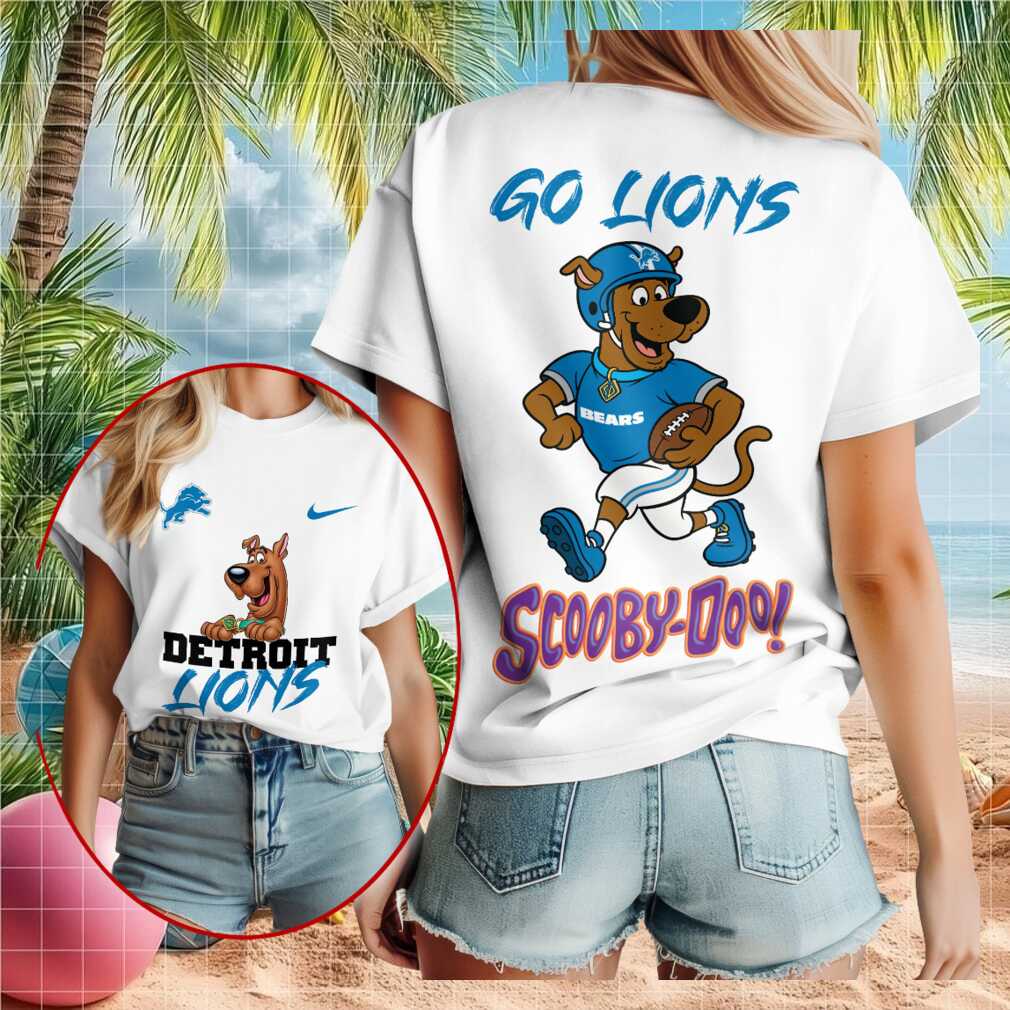 Detroit Lions Scooby Doo Football Cartoon Character Shirt