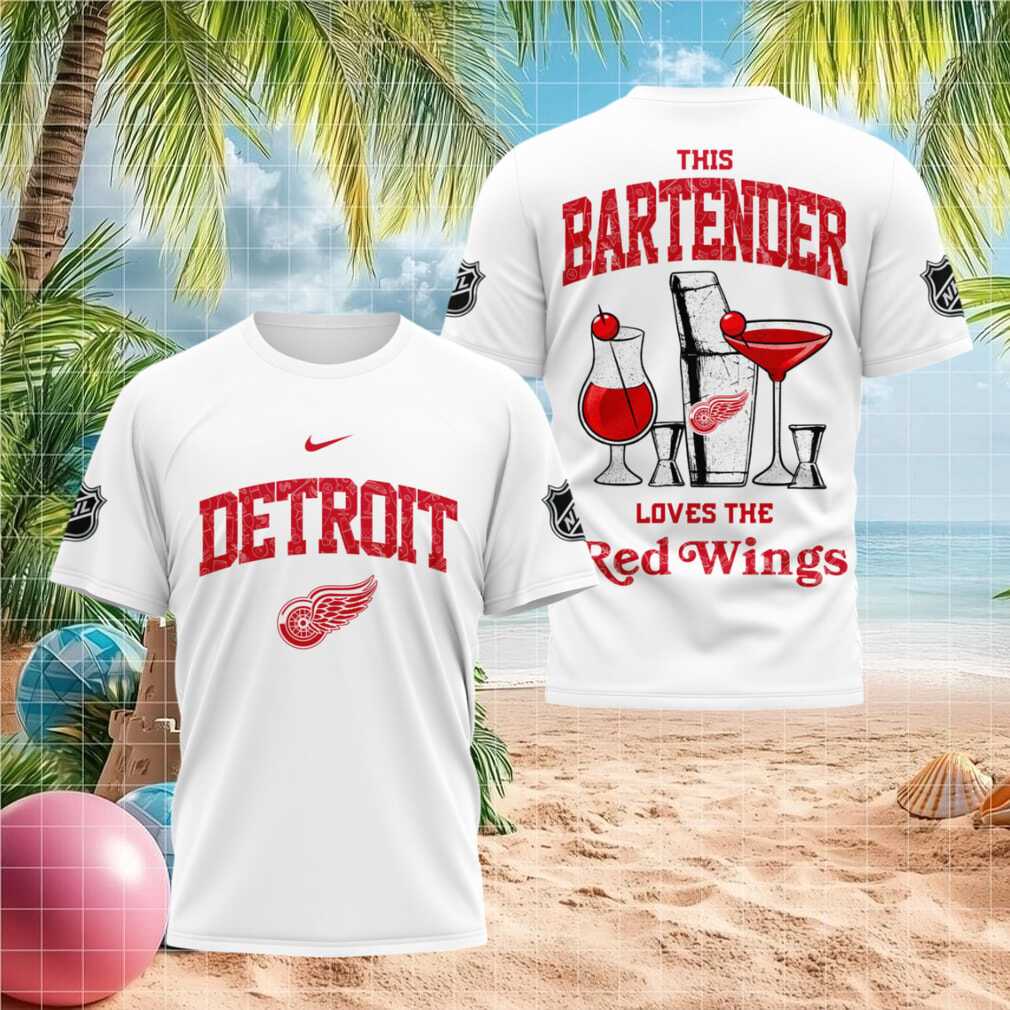 Detroit Red Wings Bartender Fan Hockey Graphic Shirt - Limotees LLC