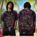 Dio Sacred And Savage Rat Hot Rod Flame Graphic Shirt