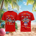 Disney Characters 250 Years Of America Patriotic Graphic Shirt - Limotees LLC