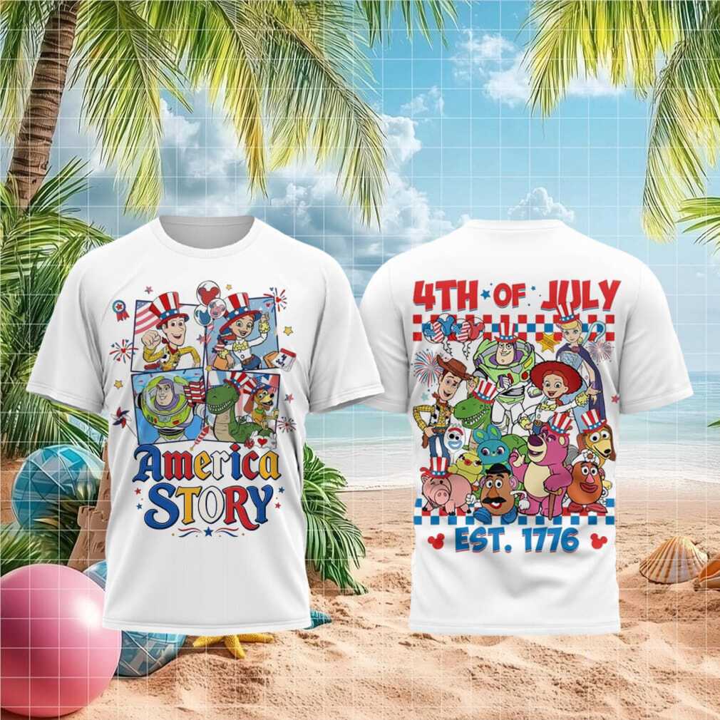 Disney Toy Story 4th of July America Est 1776 Graphic Shirt - Limotees LLC