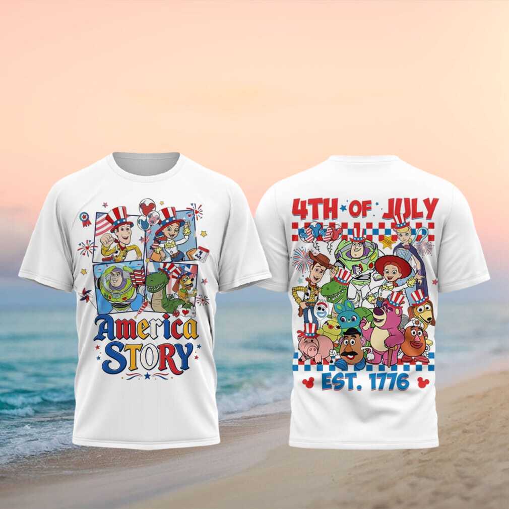 Disney Toy Story 4th of July America Est 1776 Graphic Shirt - Limotees LLC
