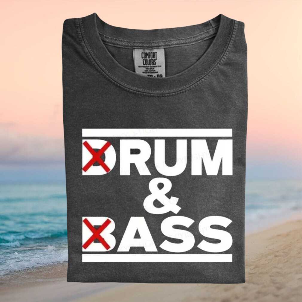 Drum and Bass Music Typography Minimalist Graphic T Shirt - Limotees LLC