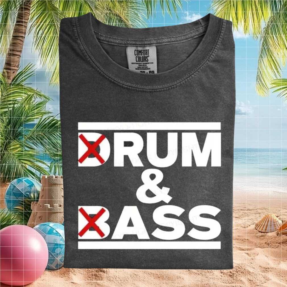 Drum and Bass Music Typography Minimalist Graphic T Shirt - Limotees LLC