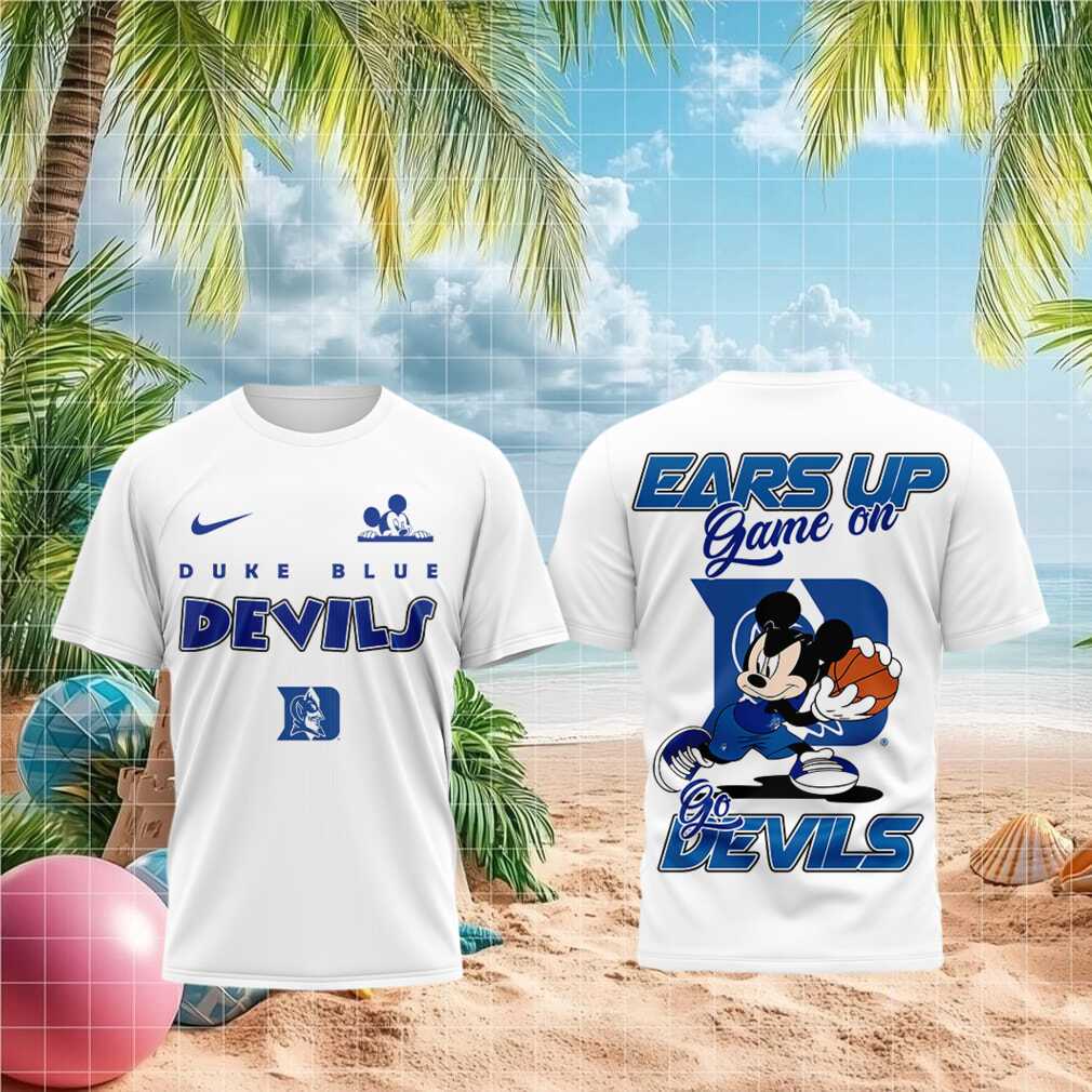 Duke Blue Devils Mouse Basketball Ears Up Game On Shirt