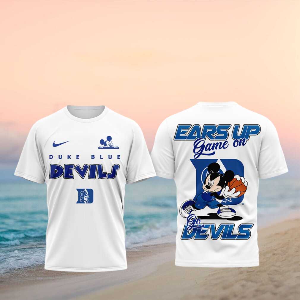 Duke Blue Devils Mouse Basketball Ears Up Game On Shirt