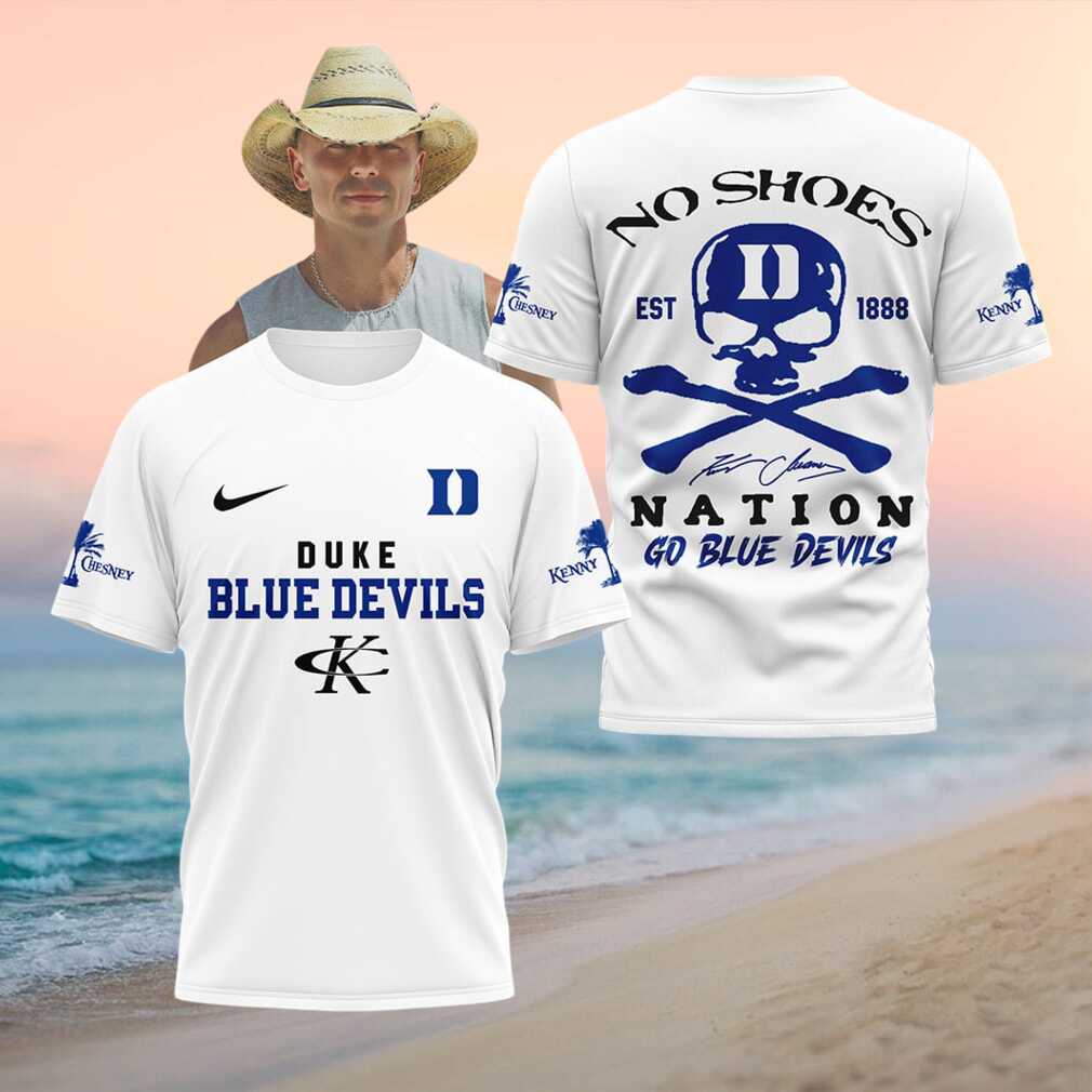 Duke Blue Devils No Shoes Nation Skull Mascot Shirt - Limotees LLC