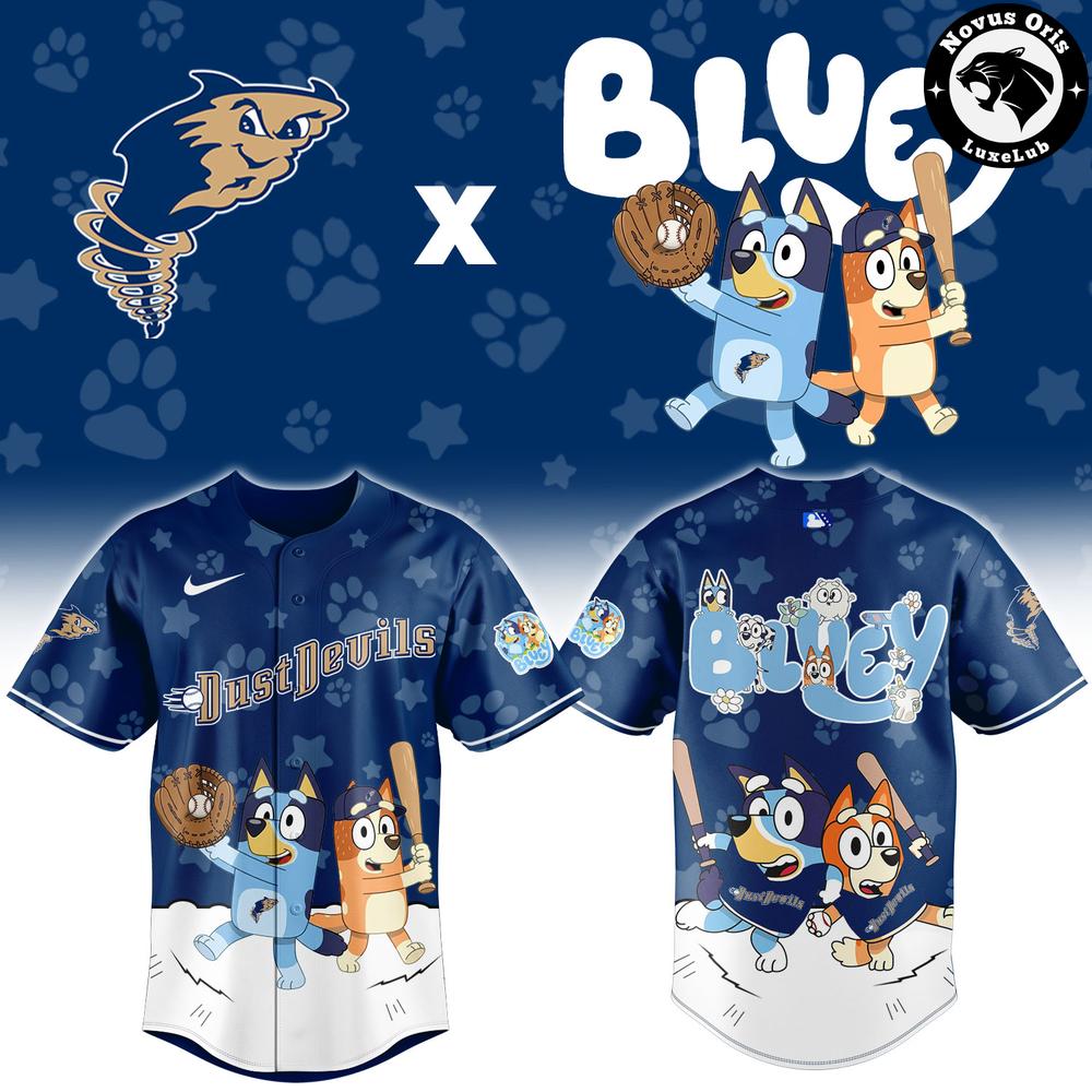Dust Devils x Bluey Night Limited Edition Baseball Jersey