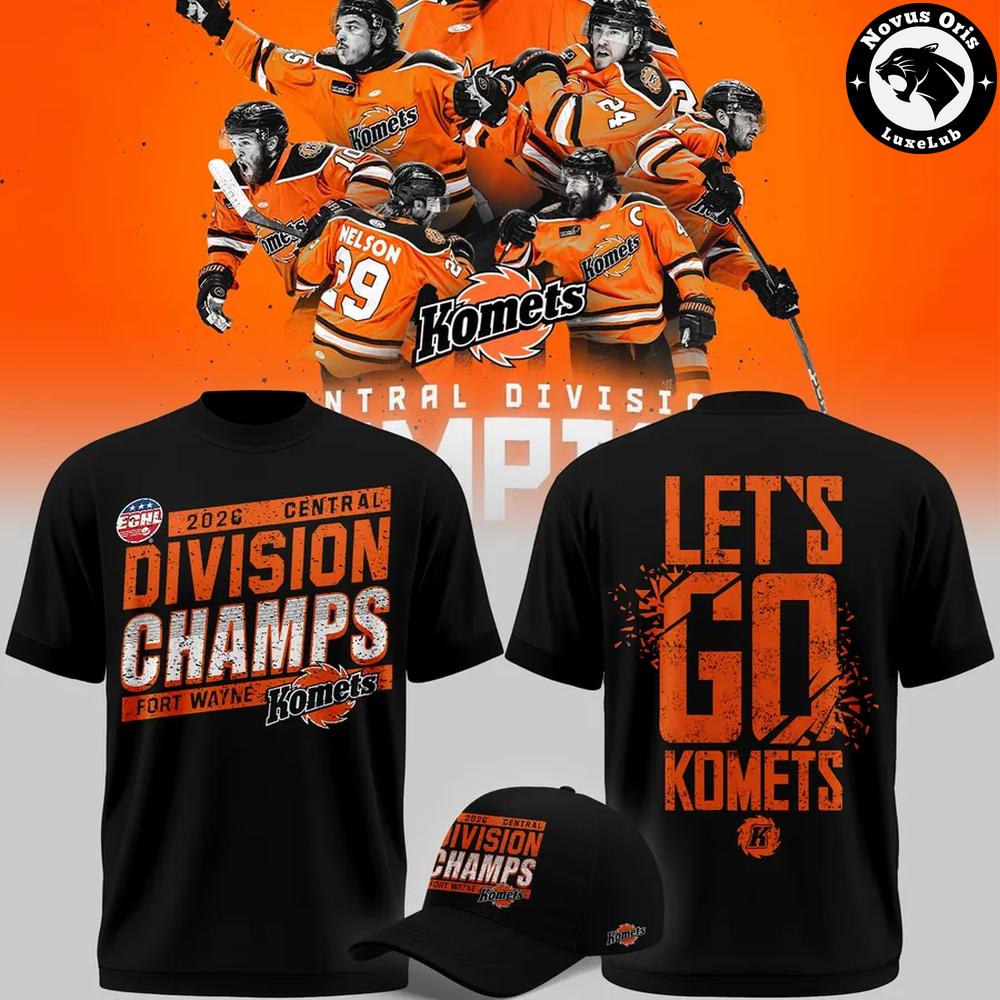 ECHL Fort Wayne Komets 2026 Division Champions T-Shirt