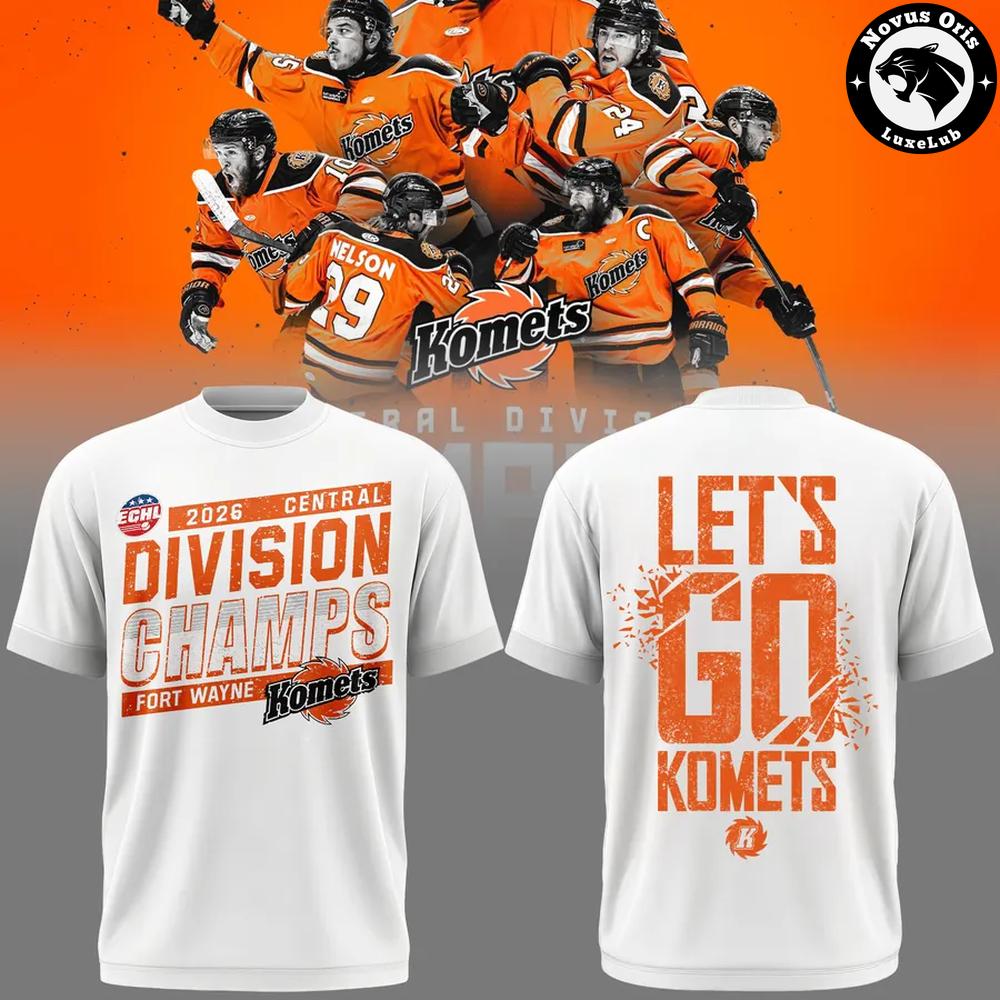 ECHL Fort Wayne Komets 2026 Division Champions T-Shirt