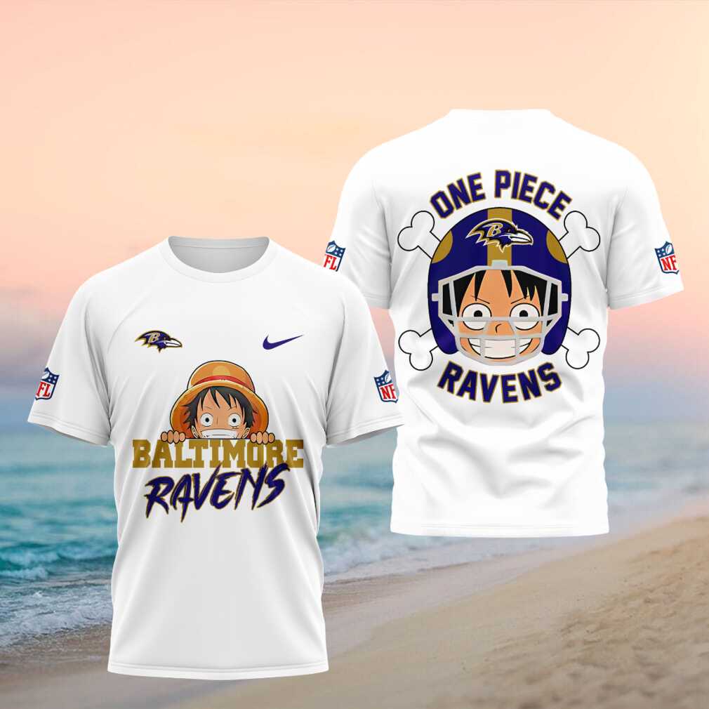 Baltimore Ravens One Piece Luffy Anime Football Shirt