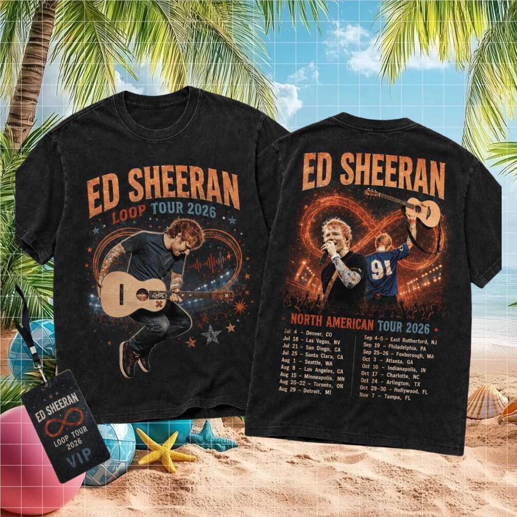 Ed Sheeran Loop Tour 2026 North American Concert Graphic Shirt
