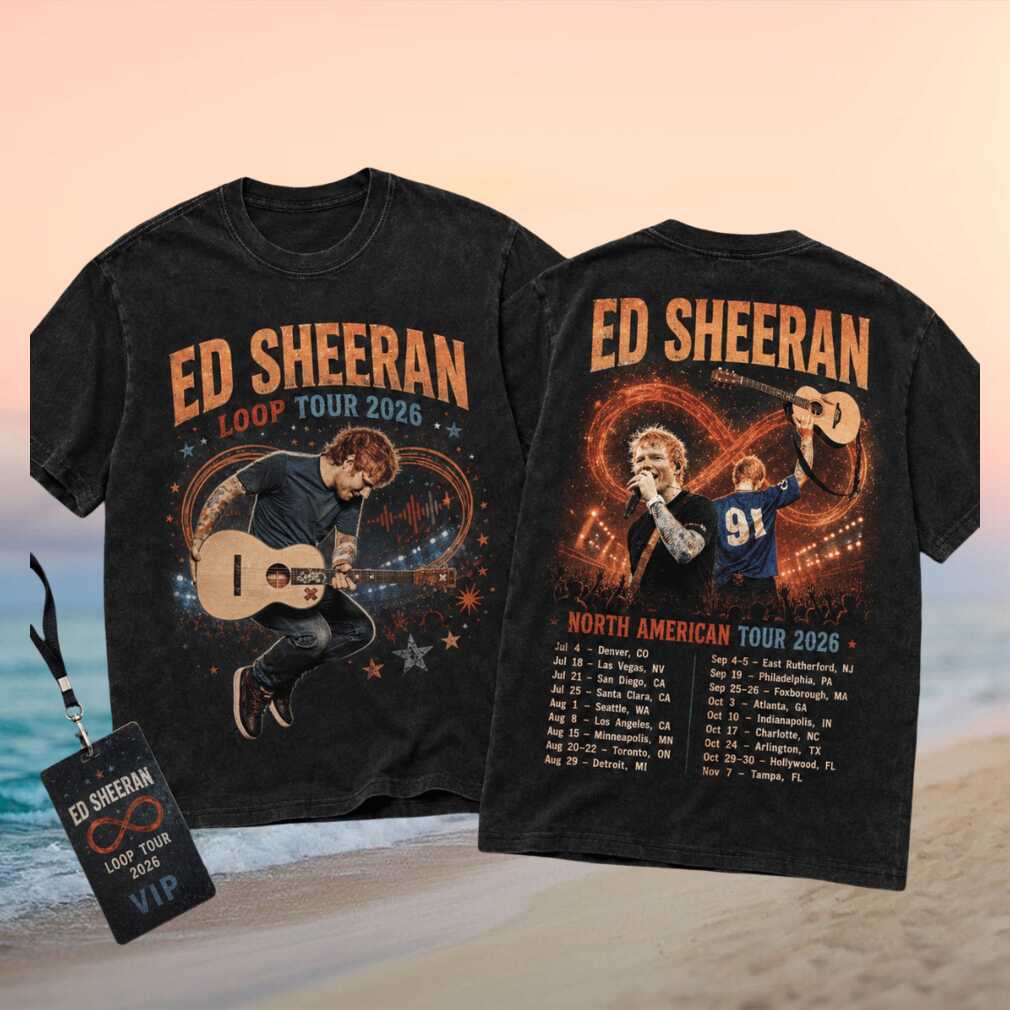 Ed Sheeran Loop Tour 2026 North American Concert Graphic Shirt