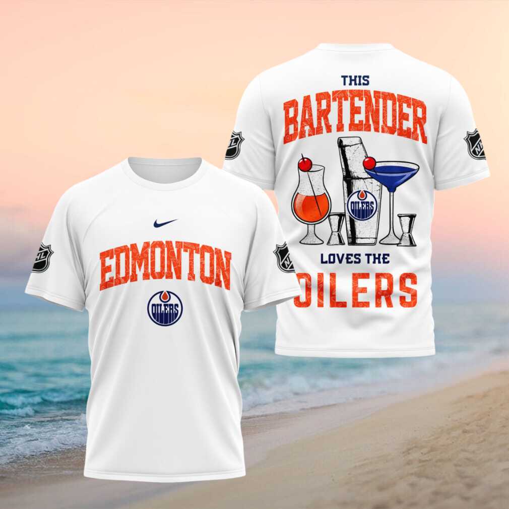 Edmonton Oilers Bartender Fan Hockey Graphic Shirt - Limotees LLC