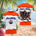 Edmonton Oilers Hockey Skull Puck Yeah Shirt