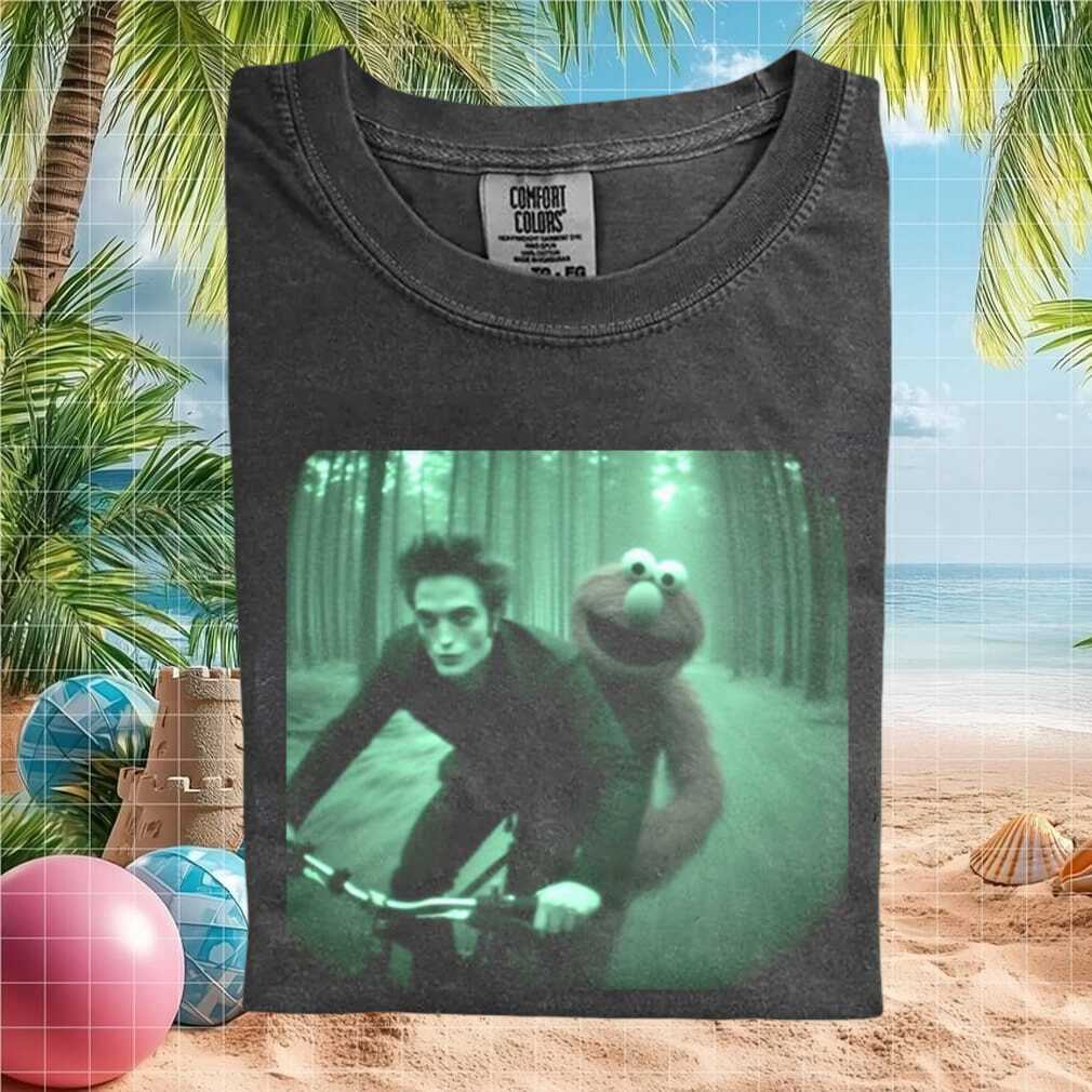 Edward Cullen and Elmo Twilight Funny Meme Graphic T Shirt - Limotees LLC