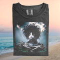 Edward Scissorhands Cat Mashup Gothic Pet Portrait Graphic T Shirt - Limotees LLC