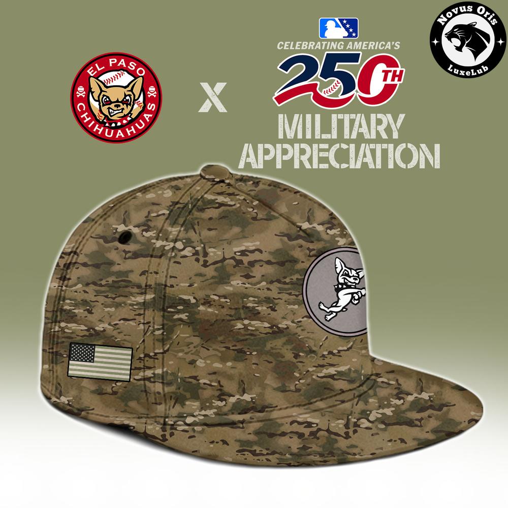 El Paso Chihuahuas 250th America Military Appreciation Limited Edition Baseball Jersey