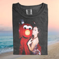 Elmo and Sasha Grey Meme Viral Pop Culture Graphic Comfort Colors T Shirt - Limotees LLC