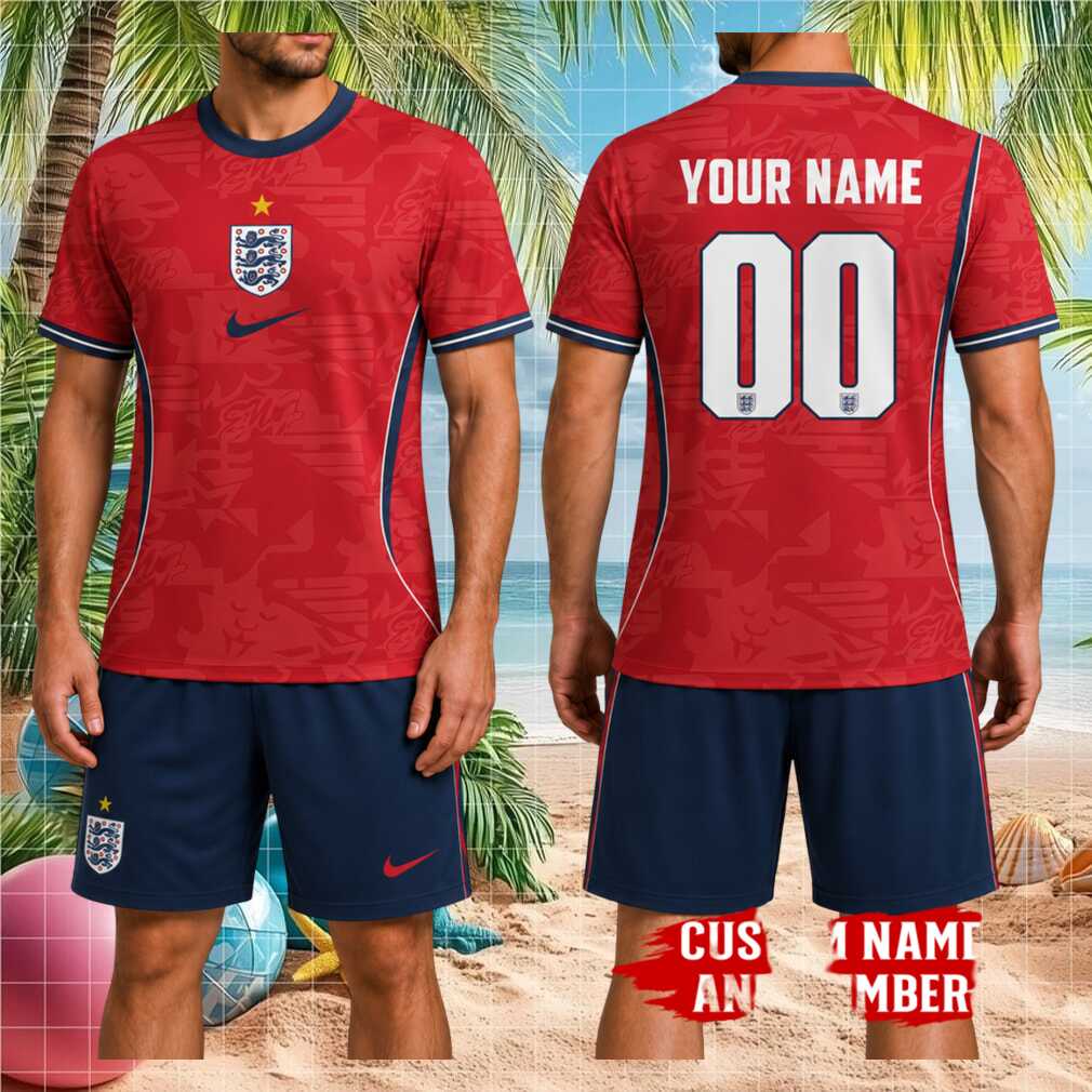 England National Football Team Personalized Graphic Match Day Fan Outerwear Women Shirt - Limotees LLC