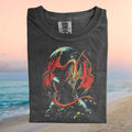 Epic Fantasy Red Dragon Magical Creature Graphic T Shirt - Limotees LLC