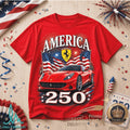 Ferrari Sports Car America 250 Years of Freedom Patriotic Shirt