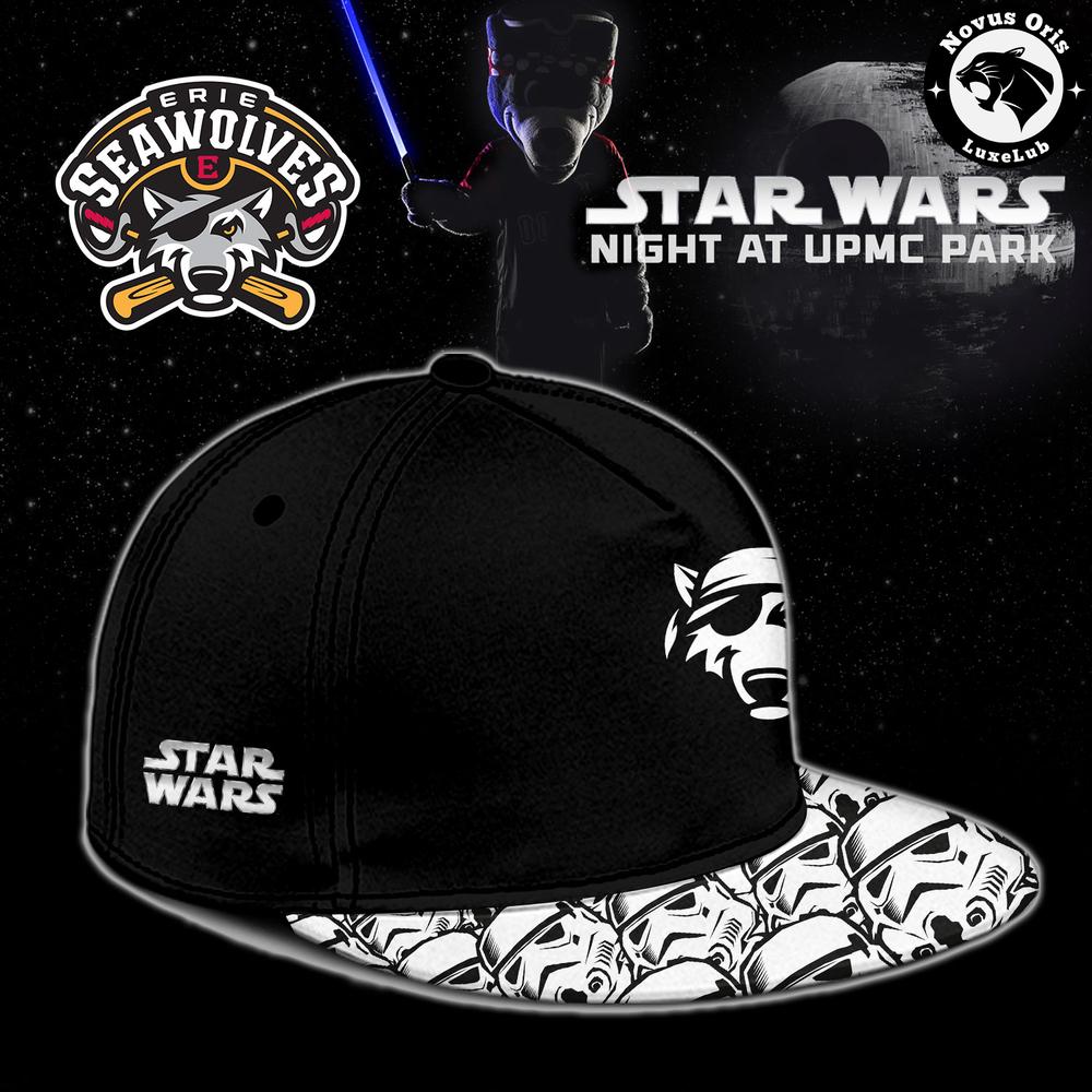 Erie SeaWolves x Star Wars Night Custom Name Baseball Jersey