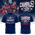 Evansville Thunderbolts 2026 Presidents Cup Champions Back-to-Back T-Shirt