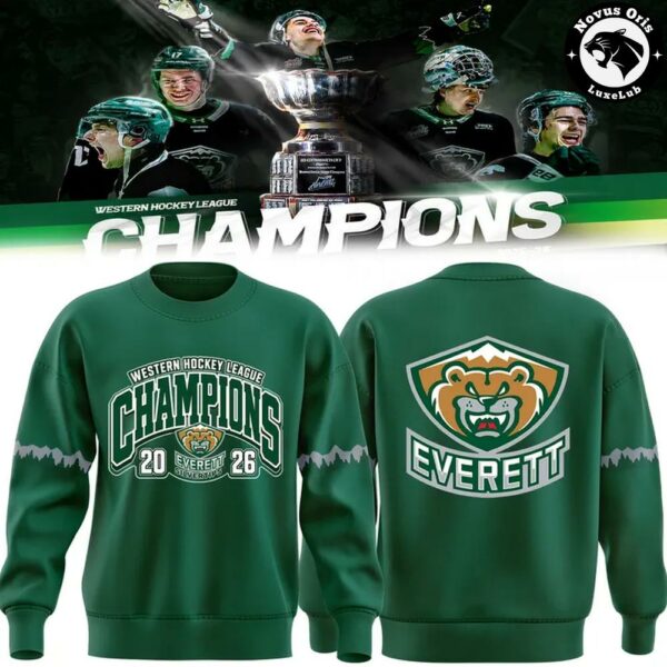 Everett Silvertips 2026 WHL Champions Limited Edition Sweatshirt