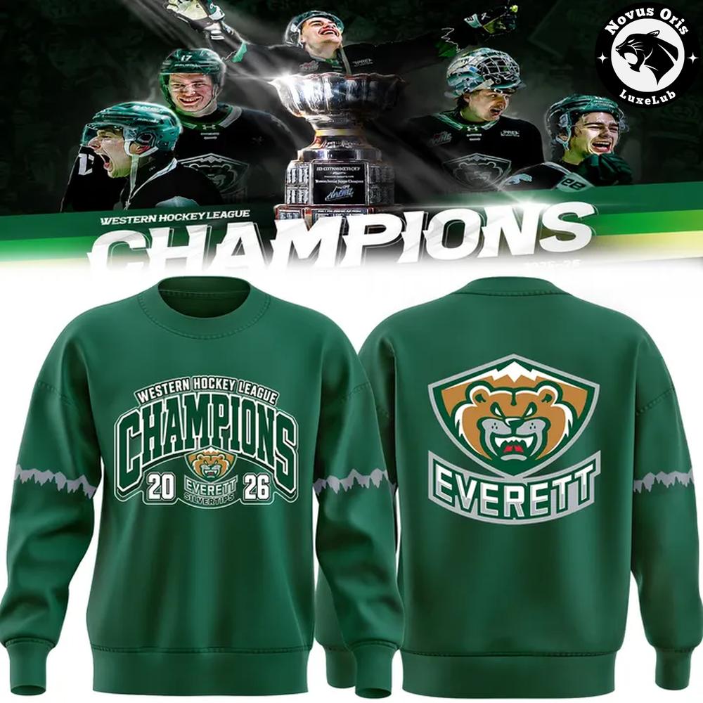 Everett Silvertips 2026 WHL Champions Limited Edition Sweatshirt