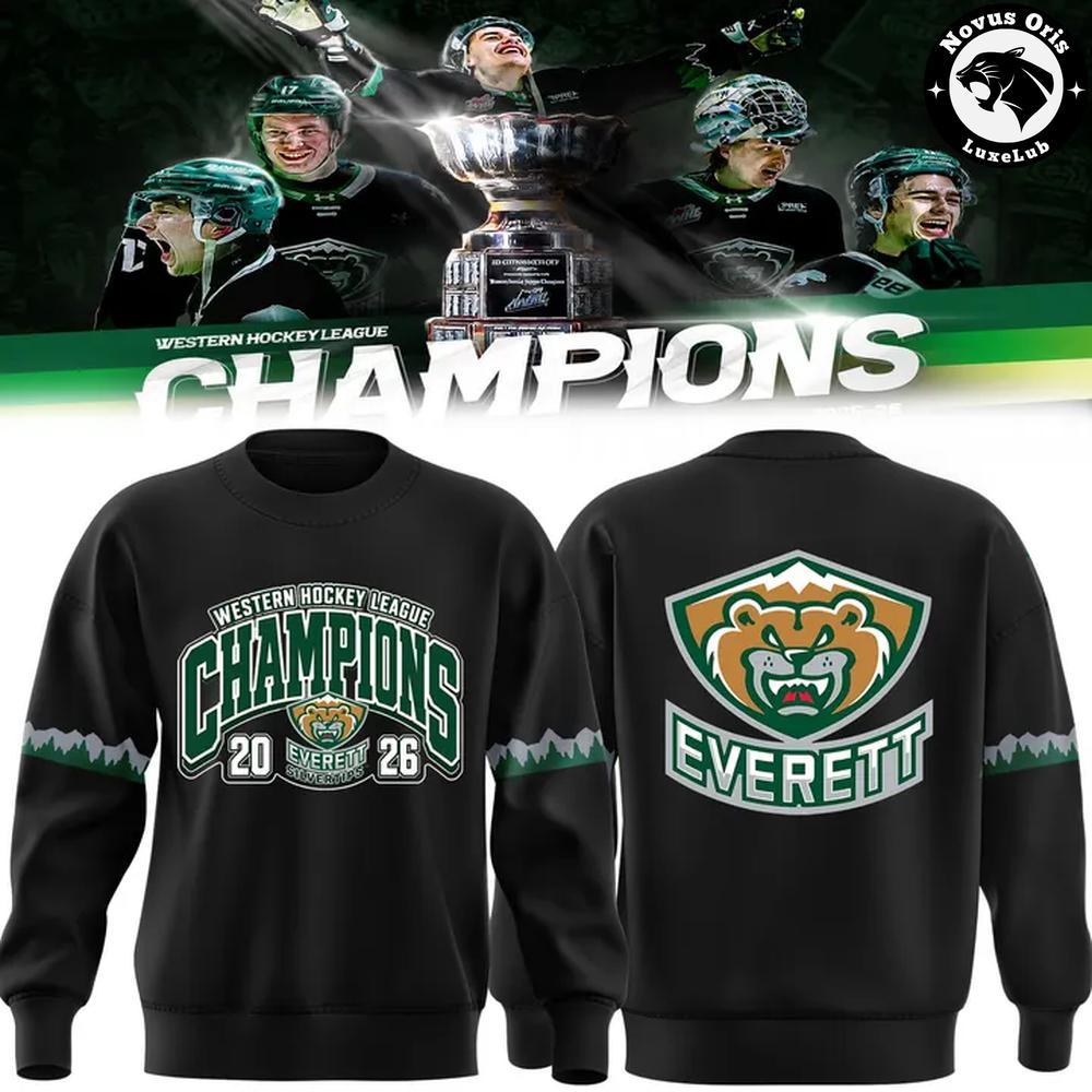 Everett Silvertips 2026 WHL Champions Limited Edition Sweatshirt