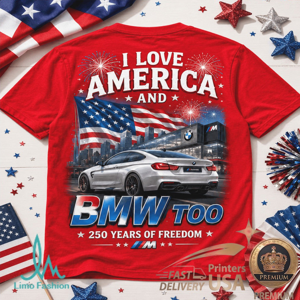 BMW America 250 Years of Freedom Patriotic Sport Shirt - Limotees LLC
