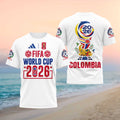 FIFA World Cup 2026 Colombia National Soccer Team Fans Sportswear Official Style Shirt