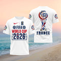 FIFA World Cup 2026 France National Team Souvenir Supporters Fans Shirt - Limotees LLC