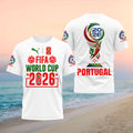 FIFA World Cup 2026 Portugal National Team Souvenir Supporters Fans Shirt - Limotees LLC